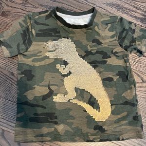 Boys Dino Sequin Shirt (reversible sequins)